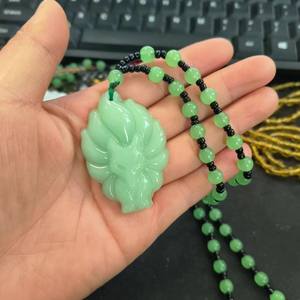 SC Atacado Moda De Vidro Frisado Declaração Colar Animal Colar Trendy Multicolor Diamante Nove-Cauda <span class=keywords><strong>Fox</strong></span> Pingente Colar - Product Image 4