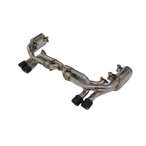 Échappement arrière OUCHI en acier inoxydable avec soupape à sonorité aiguisée pour Porsche <span class=keywords><strong>911</strong></span> Carrera 991.1 2012-2015 3.4L Garantie 1 an - Product Image 1