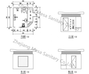 Wc público al aire libre Control inteligente Cabina de inodoro de ducha portátil y contenedor de Ducha - Product Image 5