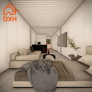 DXH Maison Conteneur Préfabriquée Personnalisée à <span class=keywords><strong>Prix</strong></span> d'Usine, 2 Étages, Type Appartement, Hôtel, Villa, avec <span class=keywords><strong>Garage</strong></span> - Product Image 5