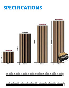 Thiết kế hiện đại chống cháy cho rockwool Acoustic tấm Tường Pet cảm thấy sợi polyester MDF gỗ Veneer cho nhà thờ Auditorium hội trường - Product Image 3
