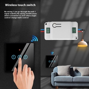 Interruptor Inteligente para el Hogar, con <span class=keywords><strong>Microcontrolador</strong></span>, Luz Conmutable, para Interiores, Placa Rectangular, Wi-Fi, OLED <2'', Táctil - Product Image 5