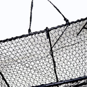 जिनहाई स्क्वायर पे जाल डाली गई फ्रेम 50 सेमी व्यास के साथ क्रैब और झींगा कैचर के लिए प्लास्टिक लेपित फ्रेम 50 सेमी व्यास - Product Image 4