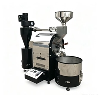Machine à torréfier les grains de café industrielle à chauffage au gaz automatique de 3 kg, plusieurs capacités disponibles