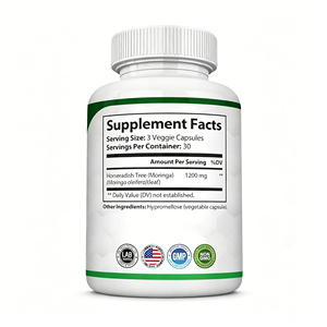 Cápsulas de Moringa Premium Privadas Disponibles <span class=keywords><strong>en</strong></span> Stock, Ricas <span class=keywords><strong>en</strong></span> Vitaminas Esenciales y Aminoácidos, Píldoras de Polvo de Hoja de Moringa para el Apoyo Inmunológico - Product Image 2