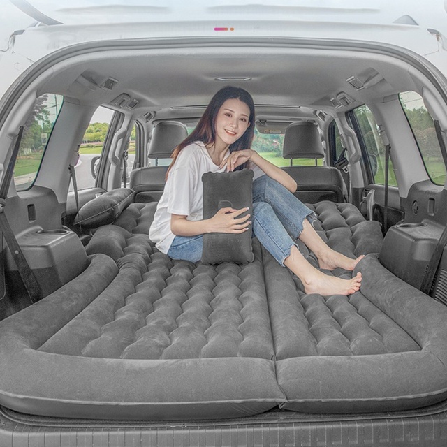 Factory Direct Seller Foldable Portable Car Travel Inflatable Car Bed air Mattress for Back Seat