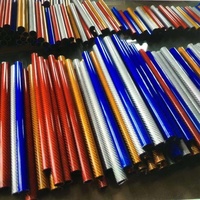 OEM Telescopische Paal Carbon Fiber Zwembadstok Telescopische Paal Skistok Connector Watergevoede Telescopische Carbon Fiber Paal Vierkante Buis
