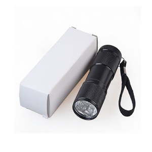 カスタムロゴ 9 LED 395nm ミニ UV懐中電灯 ポータブル IP65 アルミニウム ブラックライト トーチ ペットの尿シミ サソリ検出器 - Product Image 6