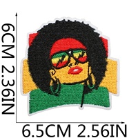 Parches Personalizados Ecológicos para el Mes de la Historia Negra, Juneteenth 1865, Insignia Bordada, Mapa Africano, Aplique Termoadhesivo, Sombreros Pan-Africa