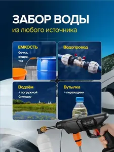 Pistol Busa Cuci Mobil, Nosel Selang Taman Tekanan Tinggi, Penyemprot Busa Sabun - Product Image 4