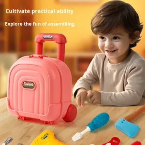 Ensemble d'outils de maison de jeu en plastique éducatif pour enfants cultivant la capacité pratique avec outil de réparation de boîte de traction pour l'apprentissage <span class=keywords><strong>du</strong></span> jeu - Product Image 4