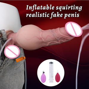 SXXY eiaculazione gonfiabile Dildo anale Plug per donne uomini realistici giocattoli sessuali in Silicone per la prostata vaginale gioco di prodotti sessuali fabbrica - Product Image 4