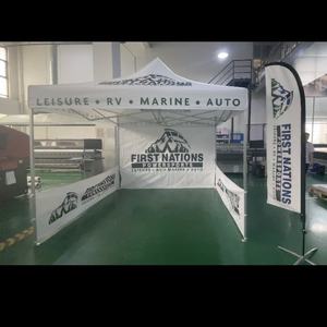 Carpa de Mercado Plegable de Acero 3x3m (10x10 pies) <span class=keywords><strong>con</strong></span> <span class=keywords><strong>Paredes</strong></span> Laterales, Impresión Personalizada, Tipo Gazebo Comercial - Product Image 3