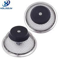 Filtre de vidange pour évier de cuisine en acier inoxydable moderne et durable, crépine en métal perforé avec bouchon