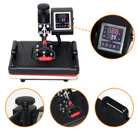 Presse à chaleur numérique multifonctionnelle 5 en 1 pour la sublimation de t-shirts, machine d'impression de t-shirts