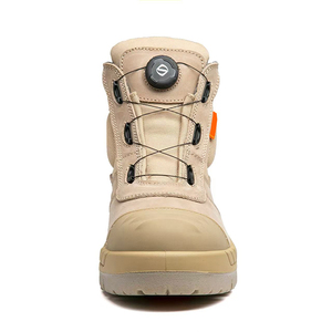 Bottes de sécurité tactiques SFA3 mi-montantes en cuir beige, semelle anti-perforation, vente en gros, toutes saisons, pour l'extérieur - Product Image 4