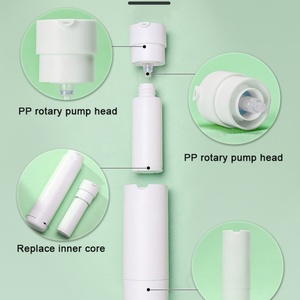 Replaceable 30ml Refillable Sustainable Rotate Airless Lotion <b>Pump</b> <b>Bottle</b> for Serum - Product Image 5