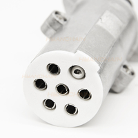Nouveau câble en spirale pour remorque de camion EU 24V TPU -40 résistant au froid, 7 broches, 7 conducteurs, type S, prise en aluminium ABS/EBS