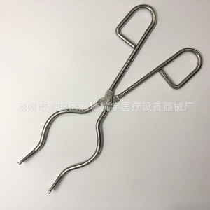 Pinces courbées en acier inoxydable Chaozhou 200-500 mm, équipement de laboratoire, qualité industrielle, acier à haute teneur en carbone - Product Image 4