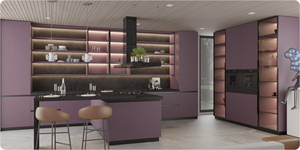 Vermonhouzz Mobili da <span class=keywords><strong>Cucina</strong></span> Classici Stile Shaker con Inserti in Vetro, Armadietti Personalizzati con Fronte in Vetro <span class=keywords><strong>per</strong></span> <span class=keywords><strong>Cucina</strong></span> - Product Image 4