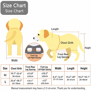 Adjustable Dog <b>Wheelchair</b> Mobility Cart <b>for</b> Dogs with Nylon Harness and Durable Wheels All-Season Use - Product Image 3