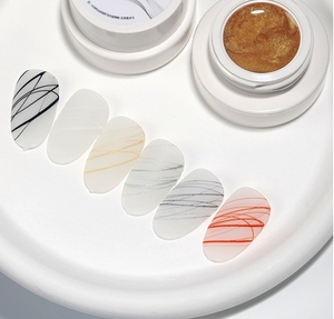 Smalto Gel 5G Effetto <span class=keywords><strong>Ragnatela</strong></span> per Unghie, Pittura Floreale, Liner per Nail Art, Gel Vernice Nero Bianco Oro Rosa Argento, Design <span class=keywords><strong>Ragnatela</strong></span> - Product Image 2