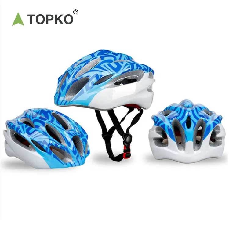 Casco da bicicletta portatile da esterno TOPKO casco da sicurezza sportivo per bicicletta da strada per bambini