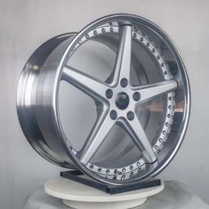 SS forjado 19 20 21 22 pulgadas acabado plateado ruedas de coche de pasajeros para Porsche 911 <span class=keywords><strong>Ferrari</strong></span> 488 Mclaren <span class=keywords><strong>720S</strong></span> 5X112 5X114.3 5X130 llantas - Product Image 5