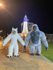 Funtoys gigante gonfiabile lupo Mascotte Costume pellsuit Anime di Halloween Gorilla Cosplay Mascotte carnevale animale festa <span class=keywords><strong>per</strong></span> <span class=keywords><strong>adulti</strong></span> - Product Image 2