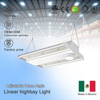 Projecteur linéaire à angle de faisceau réglable, CCT et puissance réglables, compatible capteur, pour le marché canadien, DLC 6.0, 80-300W, éclairage 5 ans