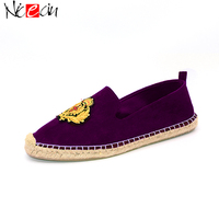 Chaussures Espadrilles unisexes, Espadrilles en broderie imprimée, sandales