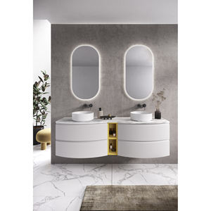 Modèle de salle de bain complet SFERA blanc mat et jaune mat - Product Image 1