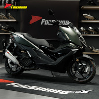 Système d'échappement pour scooter Zontes 150X 150V en fibre de carbone, section avant et intermédiaire, prix de gros usine Forsound