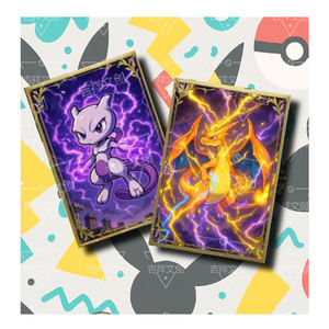 JPS 创意新设计高品质口袋妖怪金属卡片喷火龙皮卡丘流行卡通儿童玩具 Eif 婴儿补充包 - Product Image 1