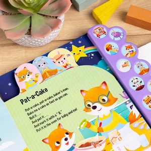 Livre sonore de comptes-rendus pour enfants à chanter en groupe, livre audio d'apprentissage de l'anglais pour tout-petits, livre musical interactif à presser - Product Image 1