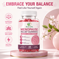 Gummies pour la Ménopause : Équilibre Hormonal Féminin, Apaisement de l'Humeur, Vitalité, Sauge, Soja, Multivitamines, Baies, Complément Alimentaire à Croquer, 60 unités