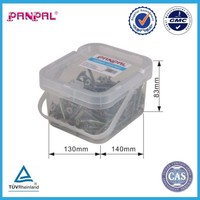 Kit de vis pour aggloméré à visser à la main, galvanisé, autotaraudeur, pour bois, en seau plastique portable, pour meubles, OEM personnalisé, fourni par l'usine