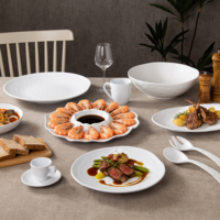 Assiette ovale en mélamine gaufrée mate de 14 pouces, de qualité supérieure, sans BPA, de qualité alimentaire, éco-responsable, pour hôtels verts nordiques