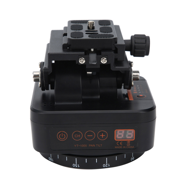 ZIFON YT-1000 Remote Control Rotating Video Stabilizer Auto Motorized Smartphone Camera Pan Tilt Tripod Rotating Panoramic Head