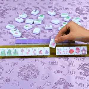 Superb Premium Acrylic Cloisonne Inspired Luxury Style <b>Mahjong</b> <b>Set</b> With Carrying Case for Boutique Gift Shops - Product Image 6