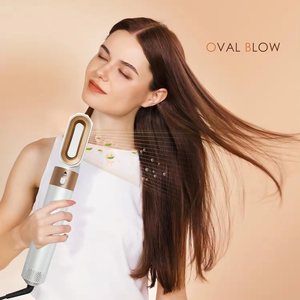 Nouvelle brosse coiffante 5 en 1 à air chaud, sèche-cheveux, boucleur, lisseur, multi-usages - Product Image 5
