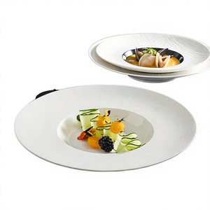 Service de vaisselle en porcelaine écologique pour restaurants et hôtels – Couleur et taille personnalisables – Design minimaliste 9 pouces - Product Image 4