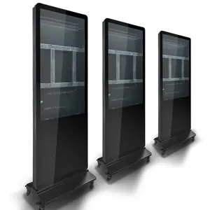 43-86 นิ้วจอแสดงผลชั้นป้ายดิจิตอลเชลล์ Wifi ตู้ตู้เครื่องเล่นโฆษณา LCD ในร่มดิจิตอล Totem กรณี