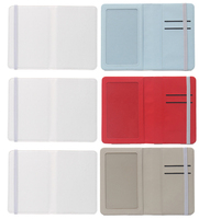 Porte-cartes d'identité et de passeport vierges en cuir PU de haute qualité, impression recto-verso, sublimation
