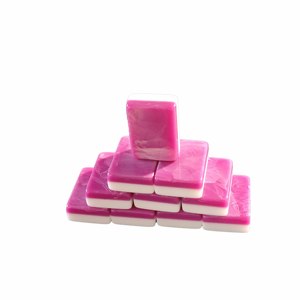 Pink and White <b>Mahjong</b> Tiles <b>Set</b> Classic Portable Style for 4 Players - Product Image 2