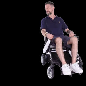 Silla de Ruedas Eléctrica Motorizada Todoterreno Ligera e Inteligente, Scooter Eléctrico Robótico para Discapacitados - Product Image 4