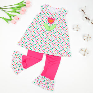 Conjuntos de ropa familiar para el Día de San Patricio para niños, apliques de trébol para niñas pequeñas, trajes ahumados, ropa de vacaciones personalizada para niños - Product Image 3