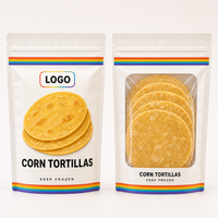 Sachet alimentaire souple thermoscellable en PET/VMPET/PA/PE pour aliments pour bébés, tortillas congelées, farine, gâteaux et burritos