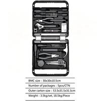 Kit d'outils à main pour la maison, ensemble d'outils à main en acier, boîte à outils portable avec étui rigide pour la réparation et l'entretien domestique, support OEM