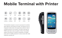 Lecteur de codes-barres PDA Chainway C75 5,2 pouces Android 11 avec imprimante thermique intégrée pour le transport
